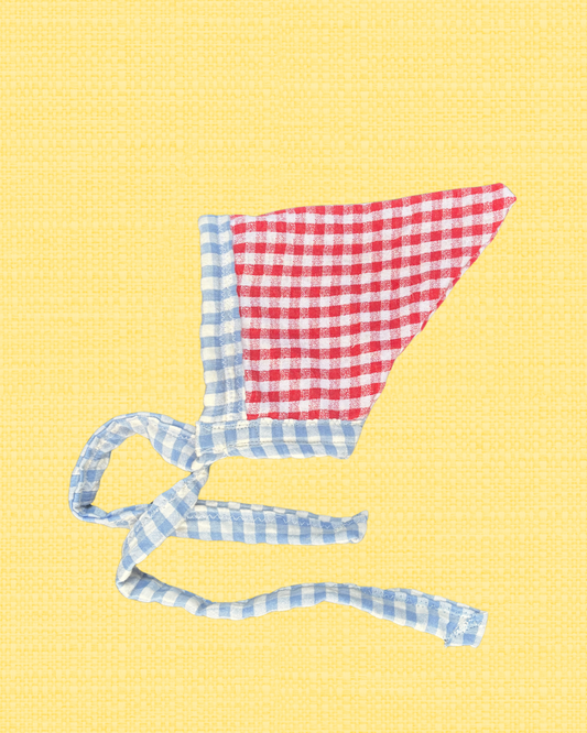 Pixie Bonnet - checkered